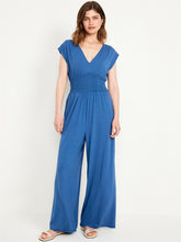 ZAFUL Women Wide Leg Jumpsuits Oversized Sleeveless V-Neck Party Jumpsuits